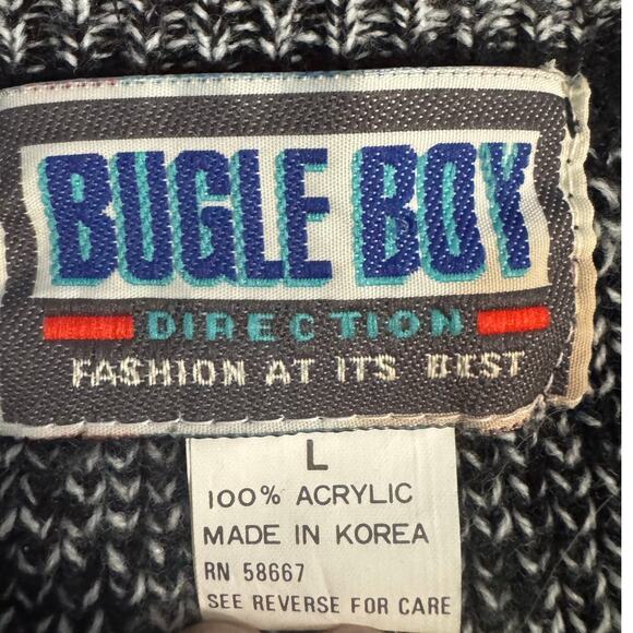 Vintage Bugle Boy Cardigan Mens Large 1980s Retro‎ - Picture 5 of 6